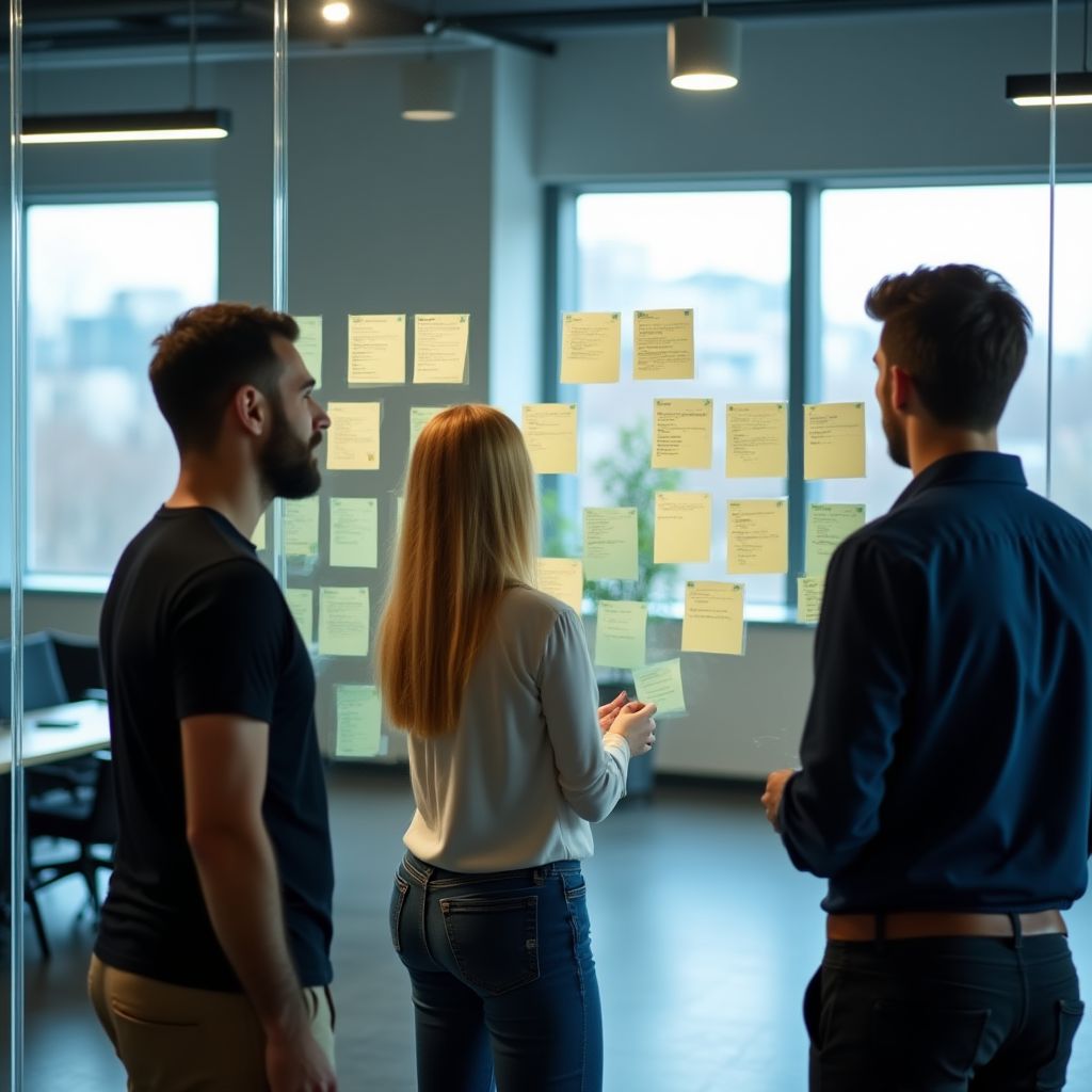 Team bei der strategischen Planung